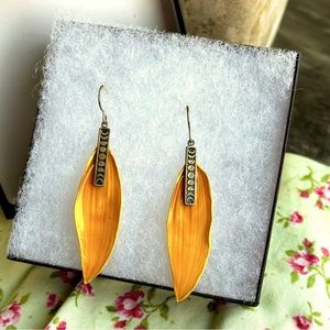 Silver Sunflower Earrings 🌻 with Moon Charms 🌙